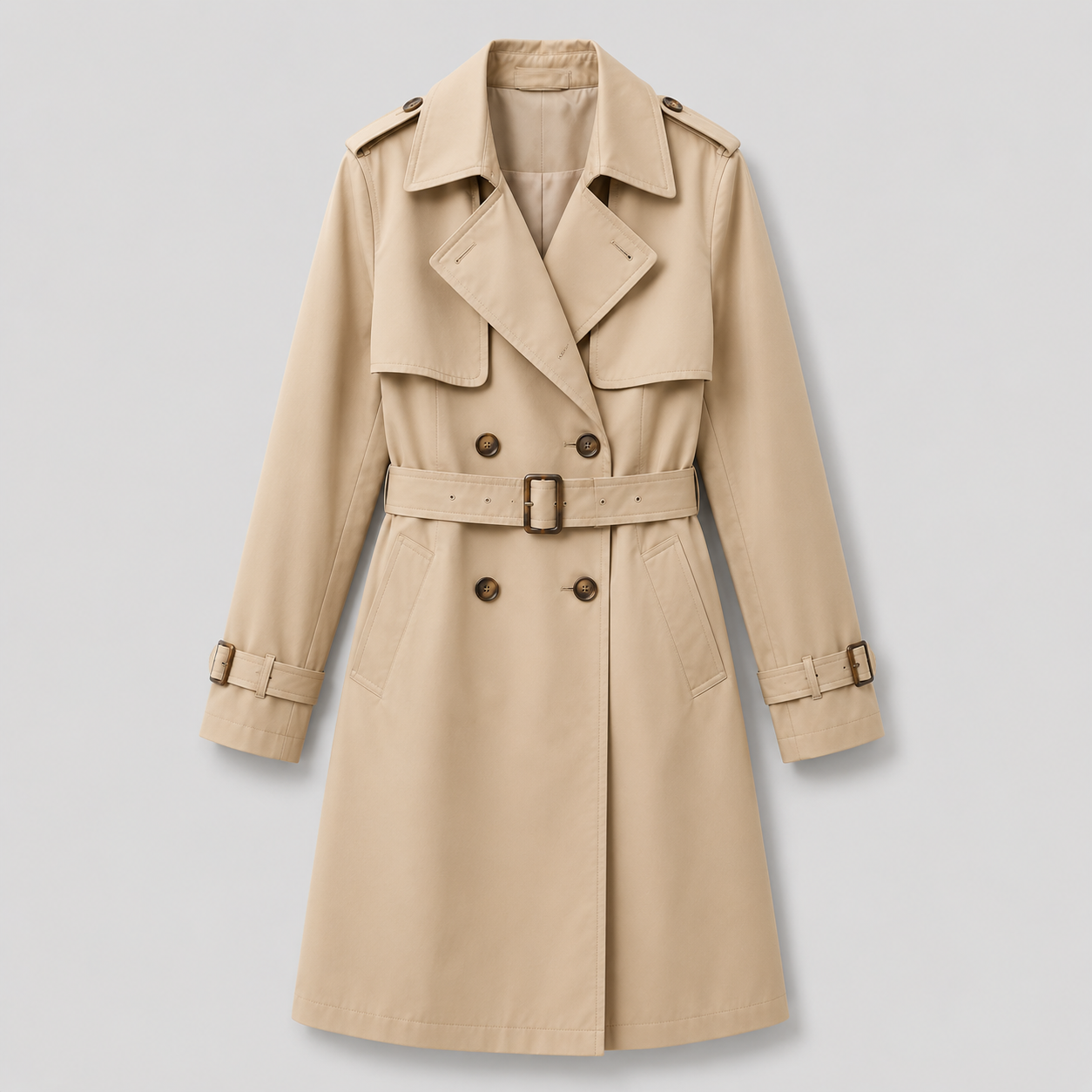 belted trench coat