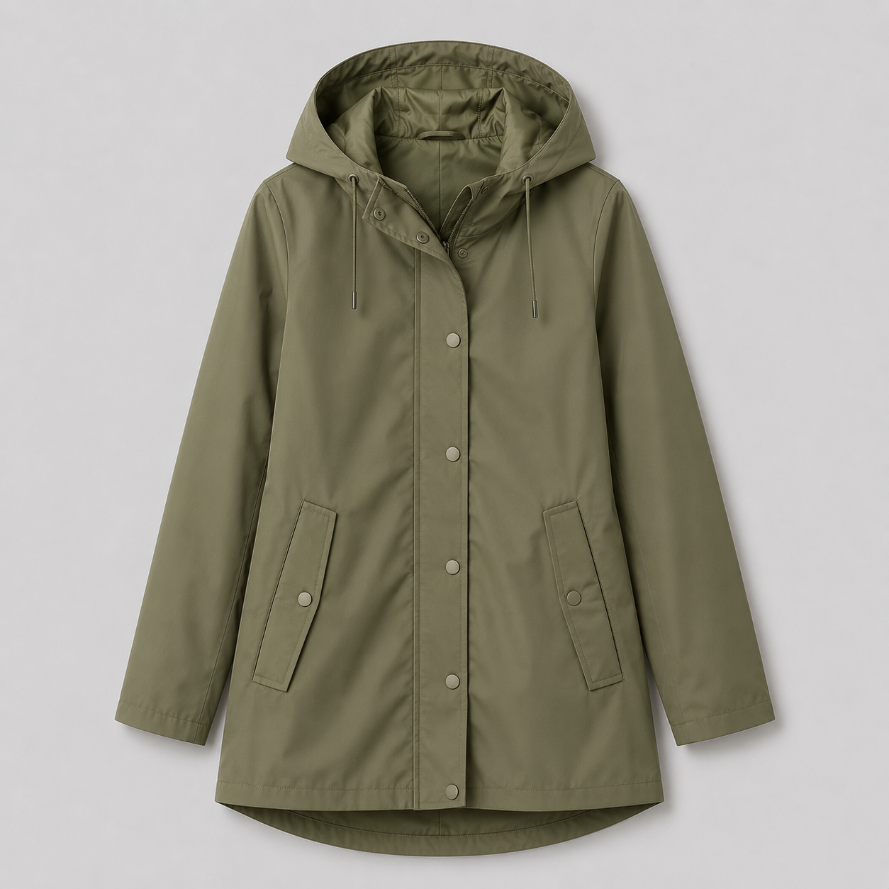hooded rain jacket