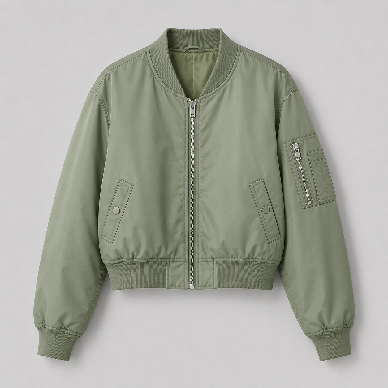 cropped bomber jacket