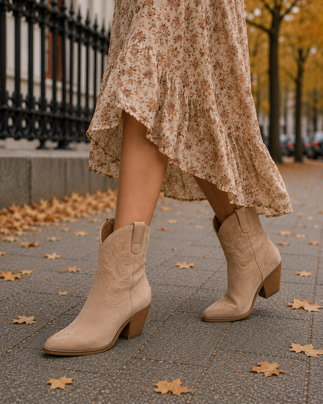 cowboy ankle boots