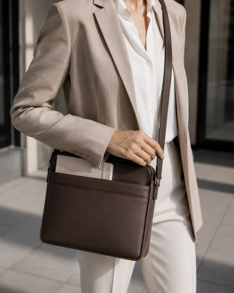 leather crossbody bag work