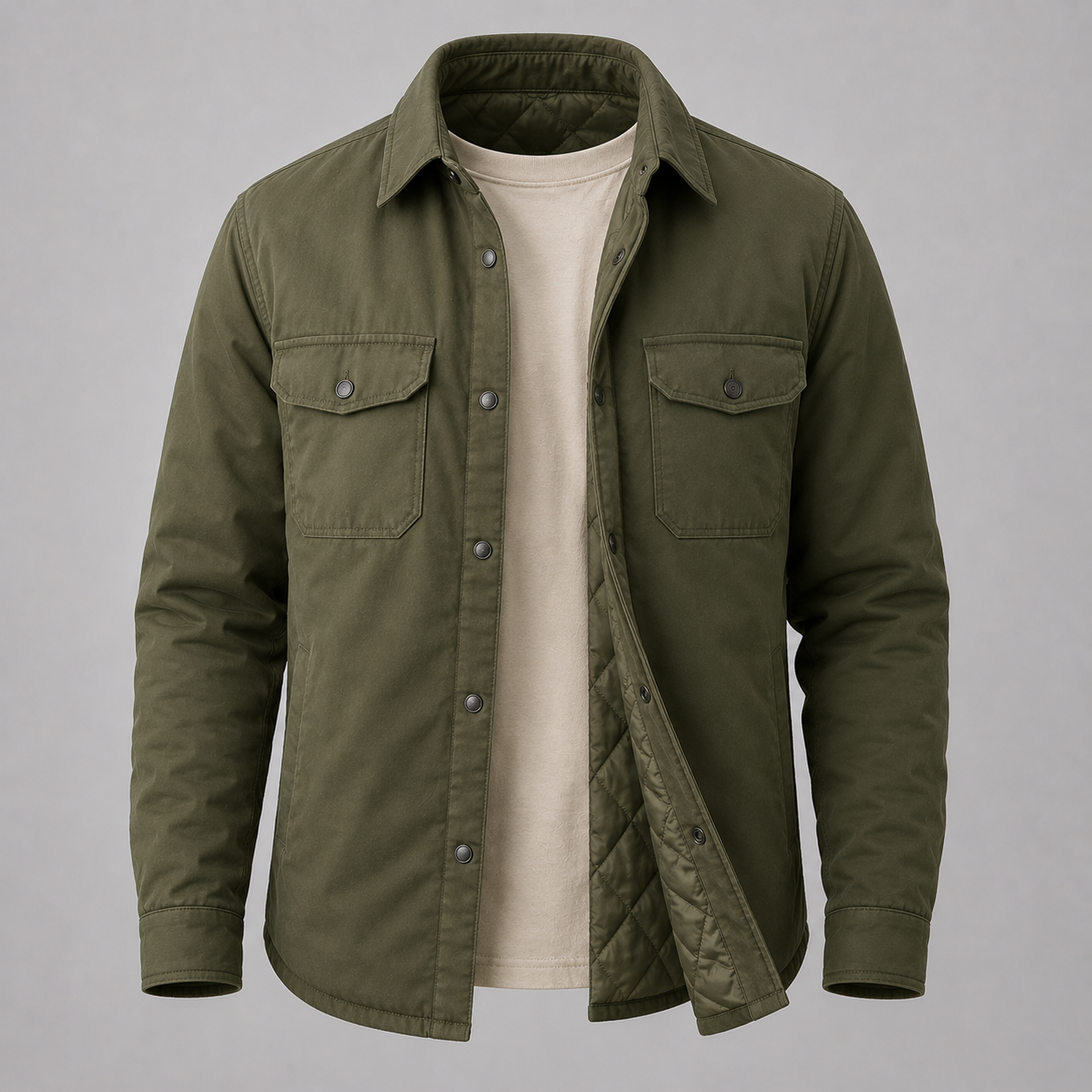 mens padded overshirt
