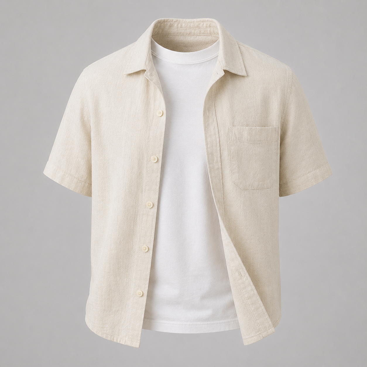 mens short sleeve overshirt
