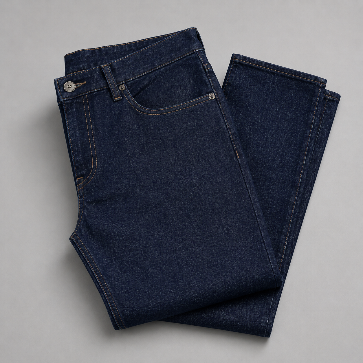 Dark Straight-Leg Jeans