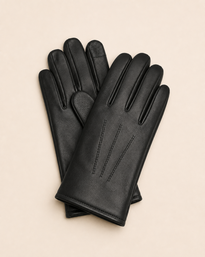 Leather-Look Touchscreen Gloves