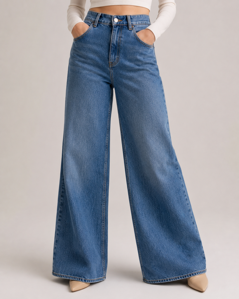 wide-leg jeans