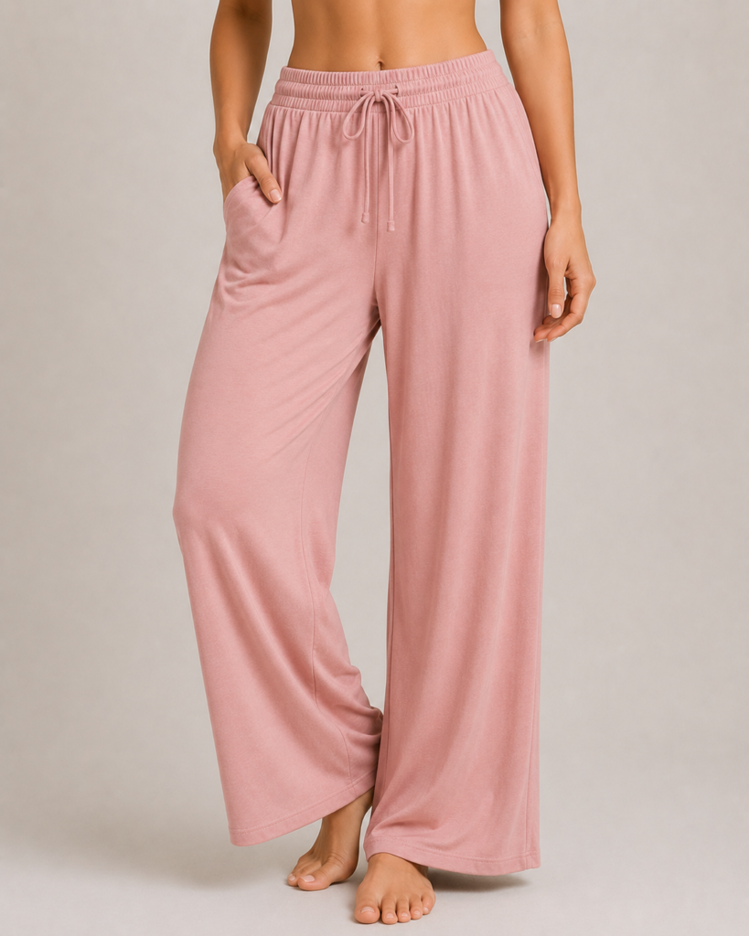 wide-leg lounge pants